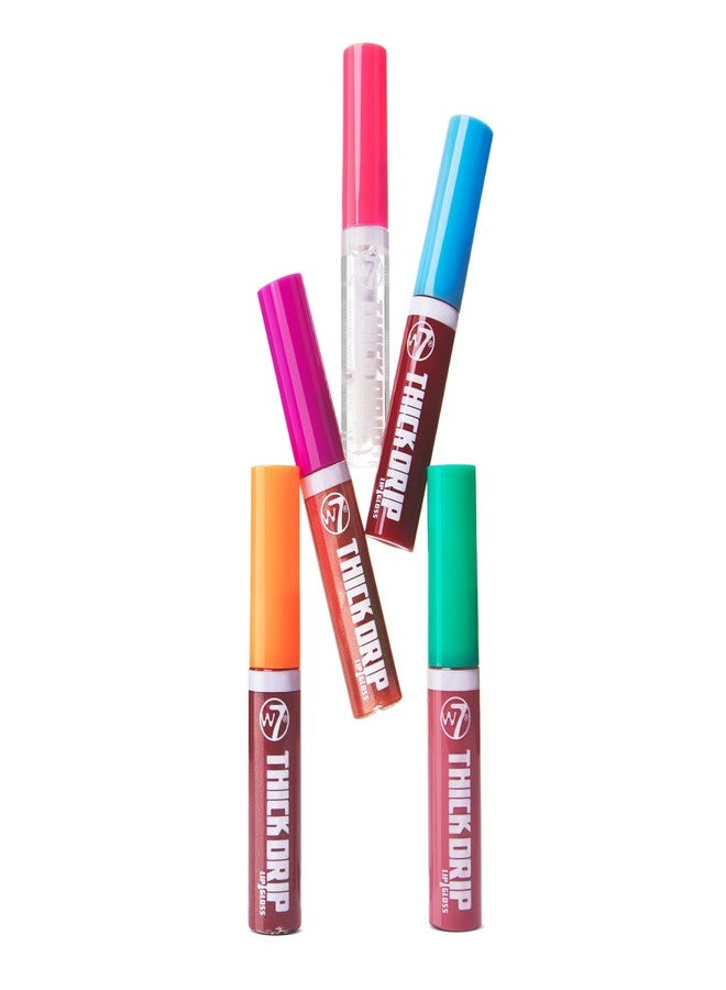 W7 All My Kisses Lip Gloss Gift Set – 5 Piece Thick Drip Collection - Hydrating Lip Care - Stocking Stuffer - Image 5